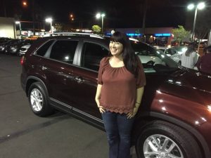 Leah and new car