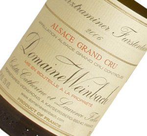 2010 Domaine Weinbach Riesling Cuvee Sainte Catherine