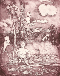 By the River, Etching/Aquatint, Arna Means