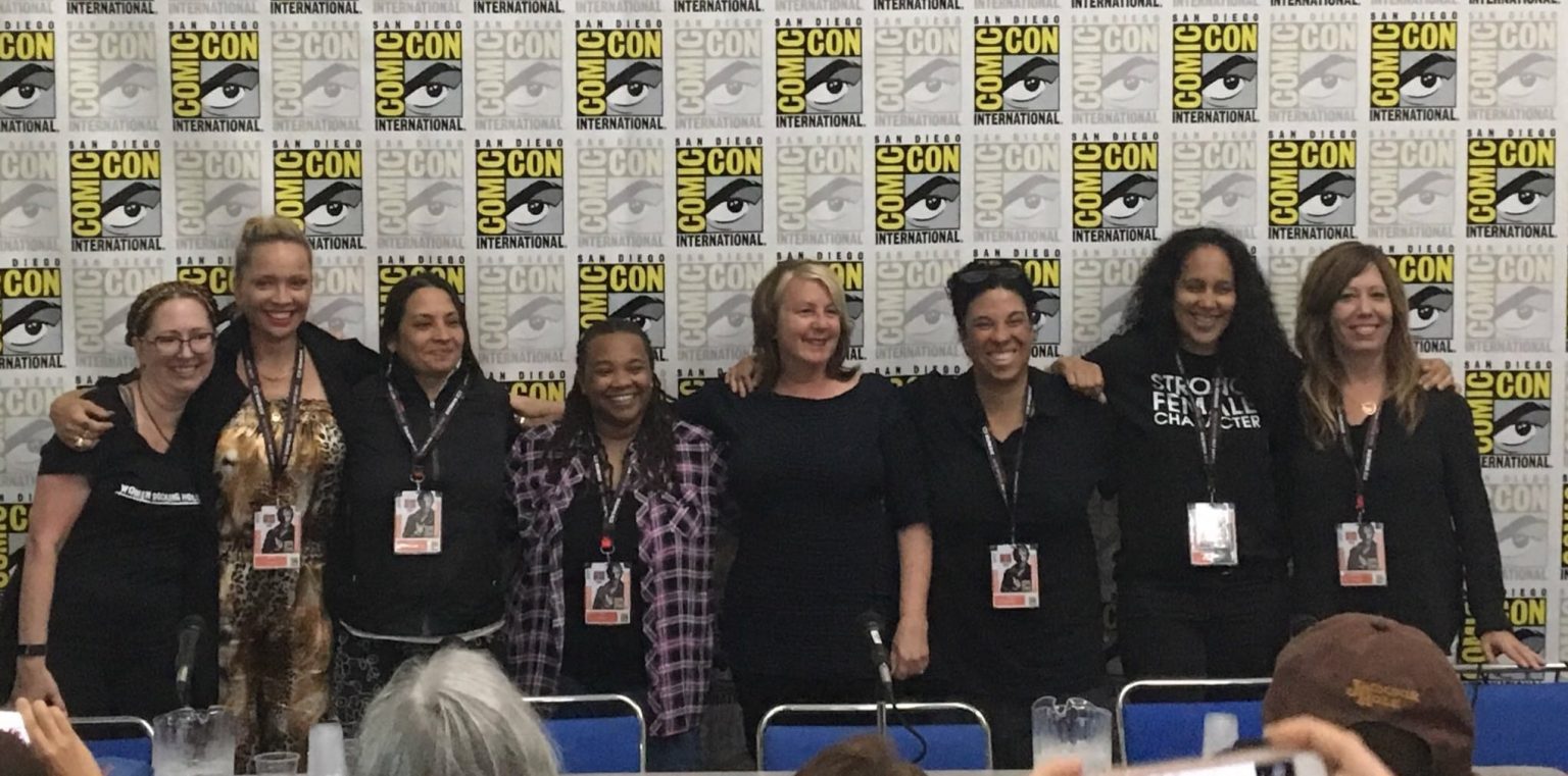 Comic Con 2018: A Guide for Aspiring TV Writers wome rocking Hollywood panel